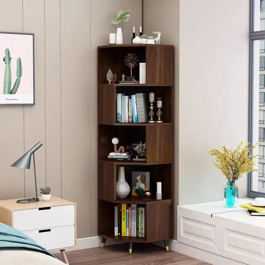 Corner Storage Cabinet & Floor Bookcase - Eco-Friendly Chipboard Design wwluhe.com