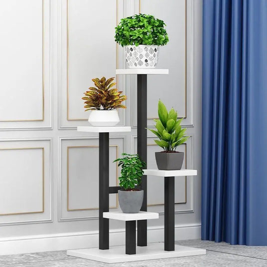 Modern Steel-Wood Multi-Tier Plant Stand – Durable and Stylish wwluhe.com