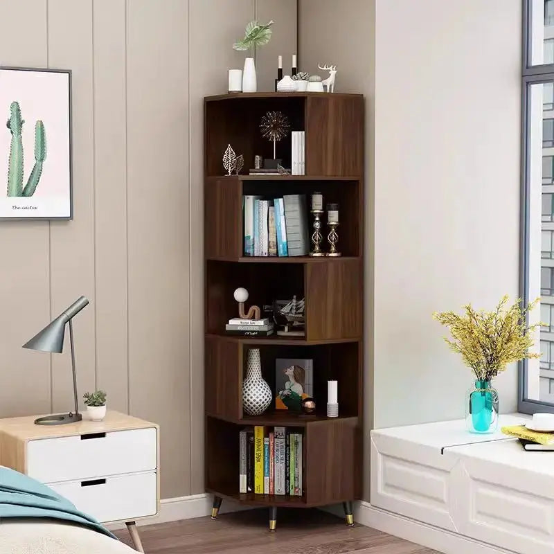 Corner Storage Cabinet & Floor Bookcase - Eco - Friendly Chipboard Design - wwluhe.com